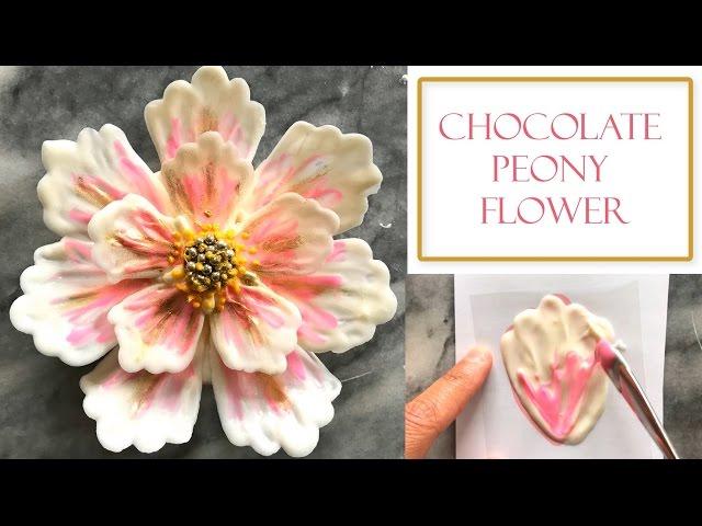 How to make a Chocolate Flower | Peony Style