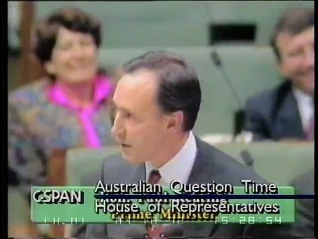 Keating vs. Tim Fischer (Australian Flag)