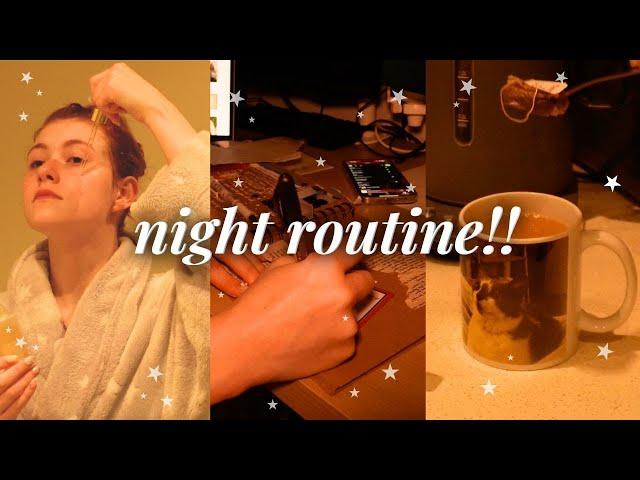 cozy night routine  ⭐️🪐 (aesthetic, relaxing night vlog)