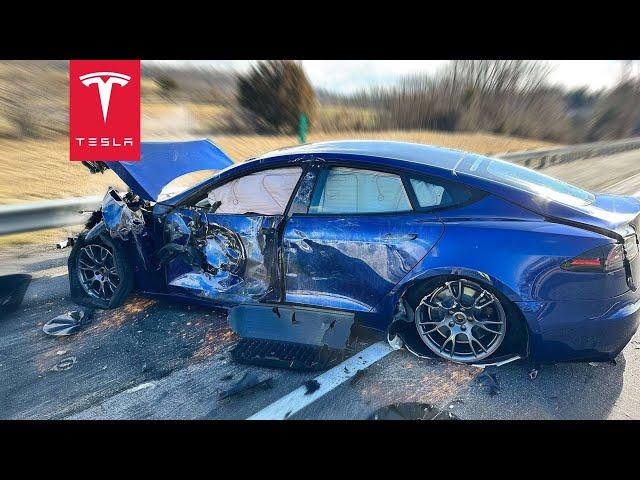 TOP 30 BIGGEST TESLA CRASHES OF 2023