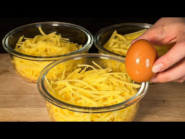 Simple French dish with only 2 ingredients: potatoes and egg!