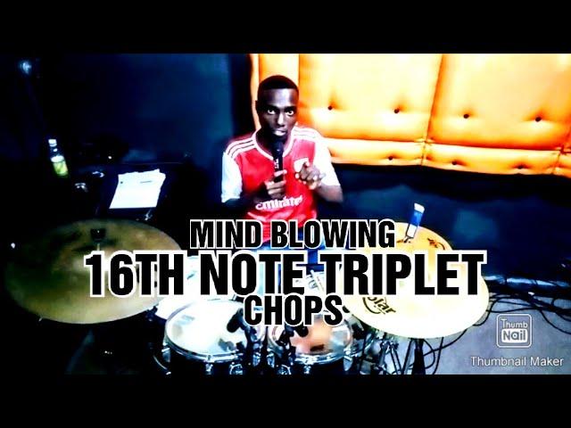 How To Play A Sweet 16Th Note Triplet Chop Fills/David Owolabi:Advanced Drum Lesson