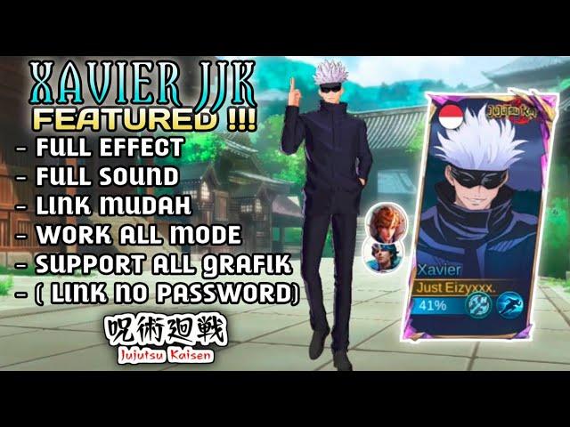 NEW Script Skin Xavier Gojo Satoru Jujutsu Kaisen No Password | Effect & Voice - New Patch MLBB