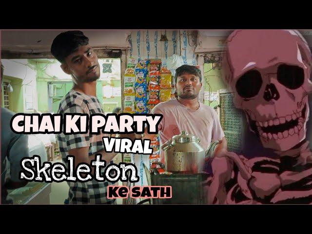 Tea Party With Viral SkeletOn  || Viral SkeletOn || JiGz Vlogger