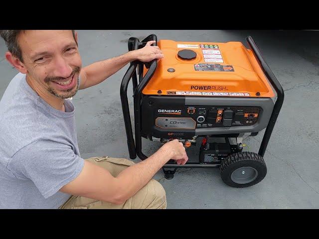 Generac Generator review and demonstration HOW to start a generator