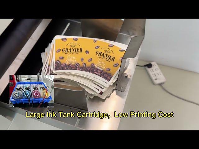 Ink Tank Style Digital printing machine for paper cup fan