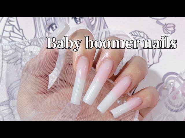 (Eng)3천원으로 베이비부머 네일하기•폴리젤연장•알리네일재료•selfnails•카디비네일