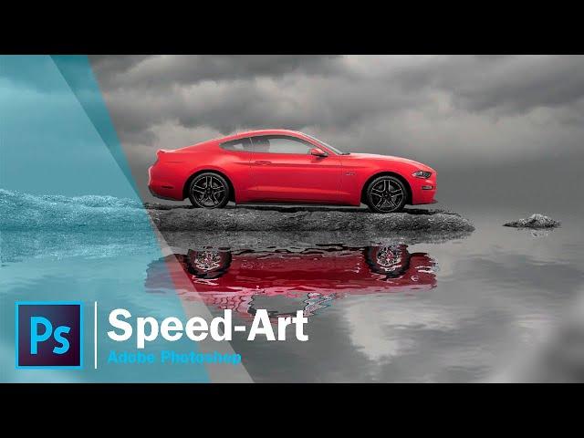 КАК СДЕЛАТЬ ОТРАЖЕНИЕ В ВОДЕ В ФОТОШОПЕ / Speed-Art, Tutorial