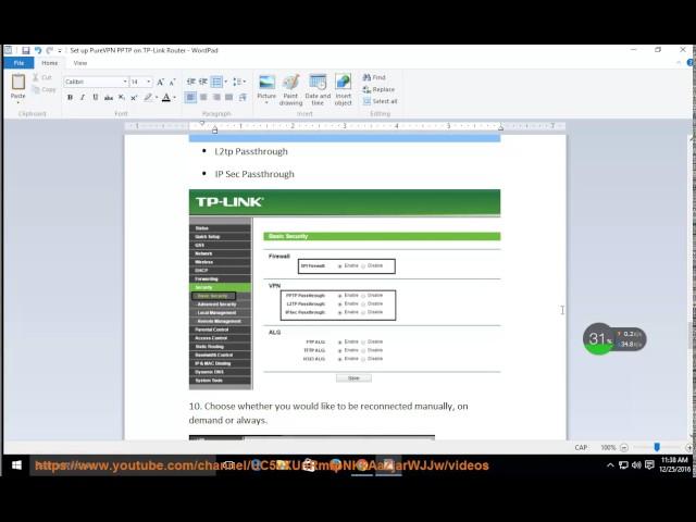 Set up PureVPN PPTP on TP-Link Router