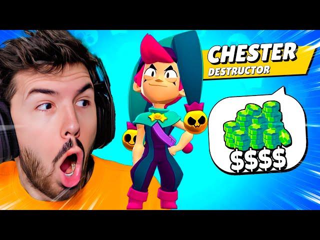 Todo es ALEATORIO!! Gasto MUCHAS Gemas para MAXEAR a CHESTER | Brawl Stars