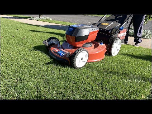 FIRST MOW OF MY RYE GRASS LAWN FOR THE SEASON