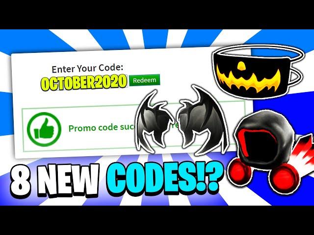 ALL *8* NEW ROBLOX PROMO CODES ON ROBLOX 2020?! New Roblox Event Leaked! (October)