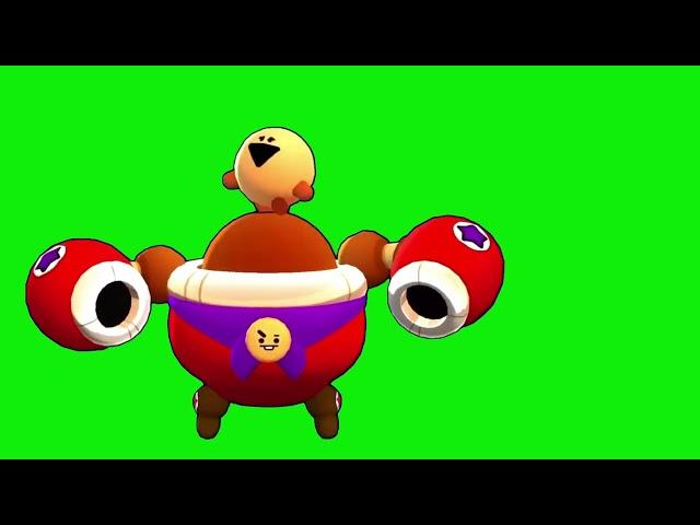 Green Screen Brawl Stars - Tick Shooky Losing Pose 4k UHD. Футаж Бравл Старс - Тик Шоки 4к