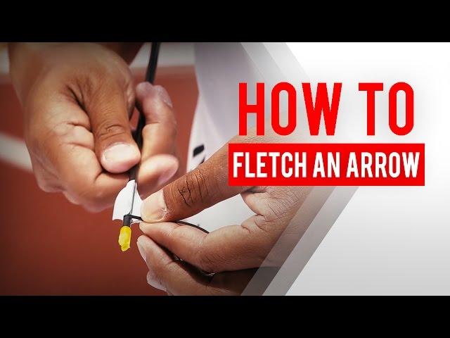 How to fletch an arrow with spin wings in archery