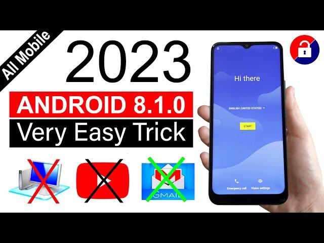 All MOBILE Android 8.1.0  FRP UNLOCK  2023 | Without Pc Easy Method