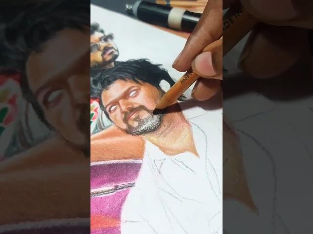 Vaathiyaaru  Thalapathy | Realistic Drawing #shorts