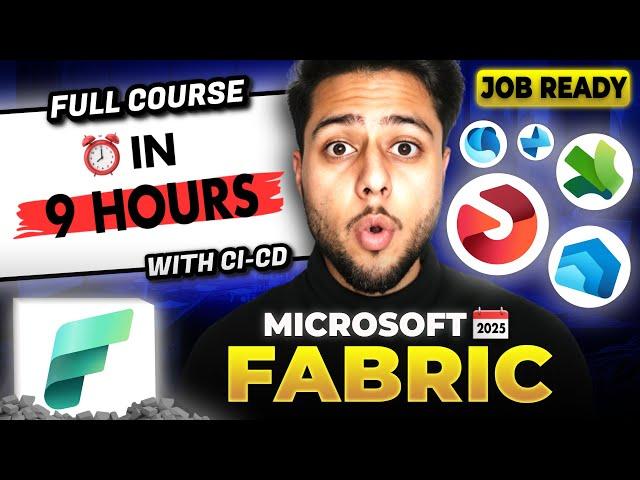 Microsoft Fabric Tutorial (9+ HOURS) | Microsoft Fabric for Beginners