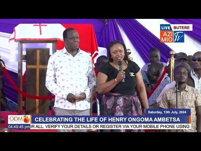 Crowd CHEERS as Oparanya introduces his beautiful wives and the larger Oparanya family