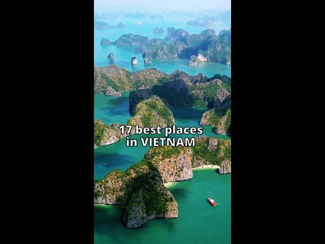 17 best places to visit in VIETNAM ⭐⭐⭐ Hanoi, Ha Long Bay & other beautiful places #vietnam