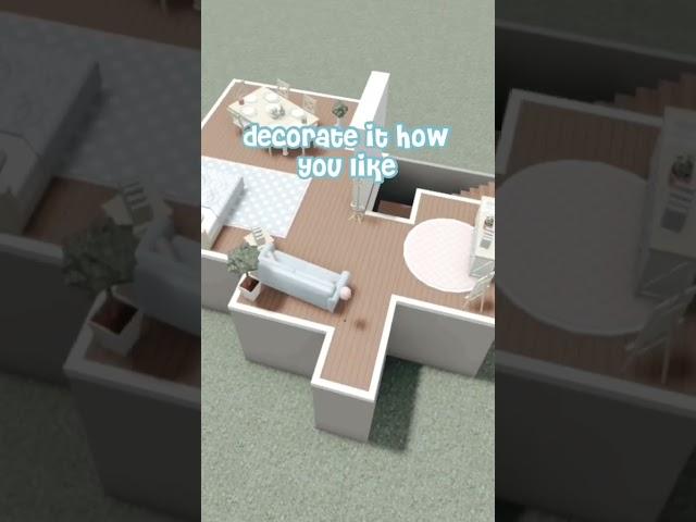 How to make a 2 story house with no game pass in bloxburg #shorts #roblox #bloxburg