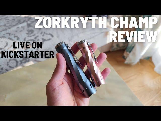 ZorKryth Champ45 & Champ65 Review - EDC Flashlight with Fidget Spinner