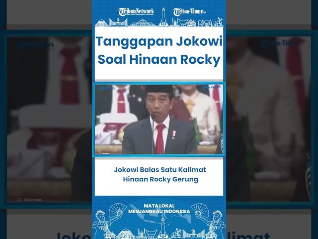 SHORT Jokowi Balas Satu Kalimat Hinaan Rocky Gerung