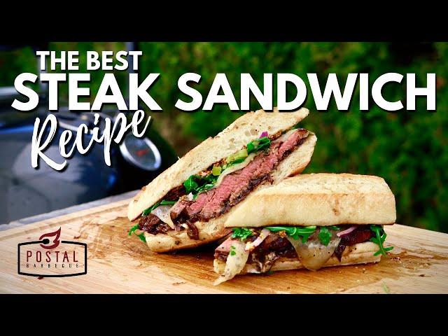 The Best Grilled Steak Sandwich - Easy Steak Sandwich Recipe