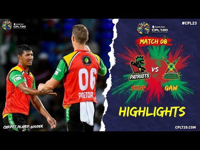 Highlights | St Kitts and Nevis Patriots vs Guyana Amazon Warriors | CPL 2023