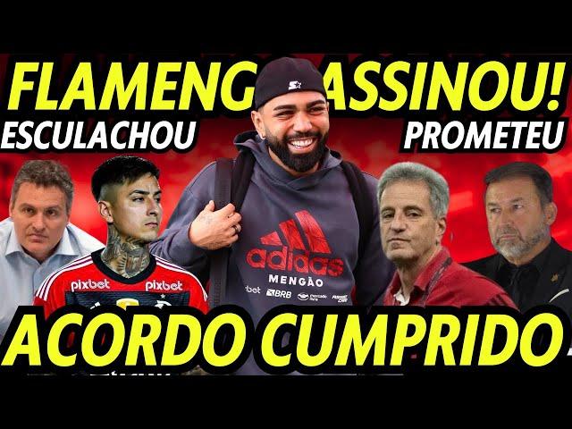 FLAMENGO CUMPRE ACORDO COM GABIGOL! DOCUMENTO FOI ASSINADO HOJE! SPINDEL ESCULACHA O CORINTHIANS! E+