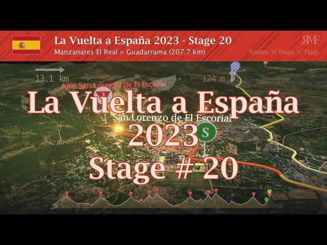 La Vuelta 2023, Stage 20 (Manzanares El Real - Guadarrama), course, route, profile, animation