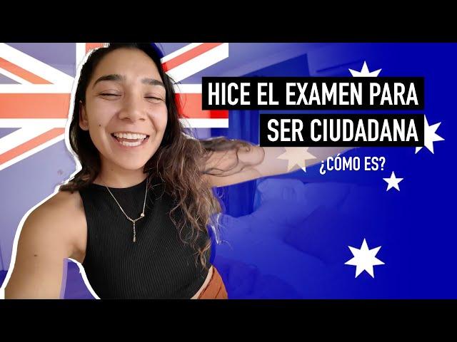 Hoy tengo el TEST para la ciudadanía australiana 