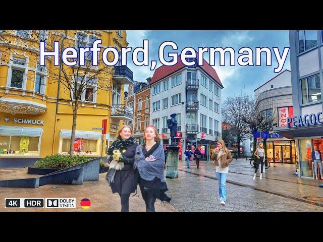 Herford Germany #Walking tour in Herford, Germany to discover the city's tourist attractions 4k HDR