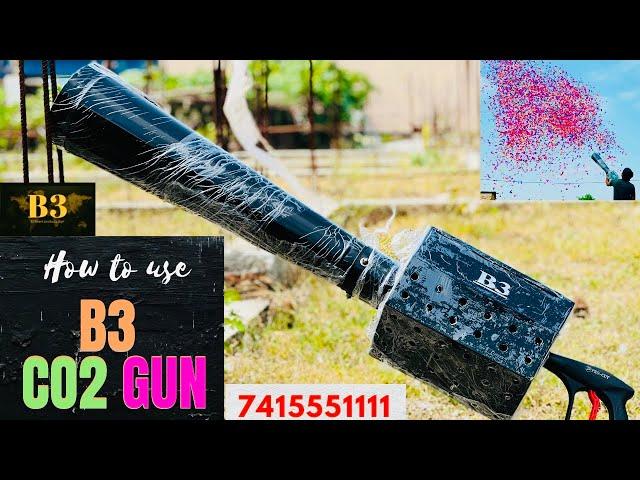 How to use co2 confetti gun // B3 co2 confetti gun // 7415551111 call for purchasing