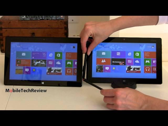Microsoft Surface Pro vs Lenovo ThinkPad Tablet 2 Comparison Smackdown