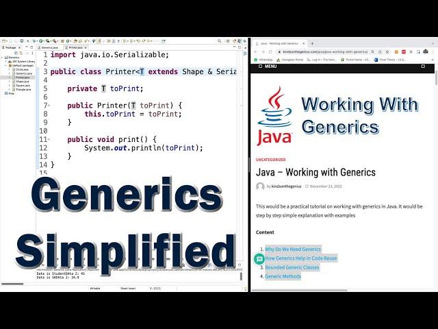 Complete Generics Tutorial with Java Code Examples