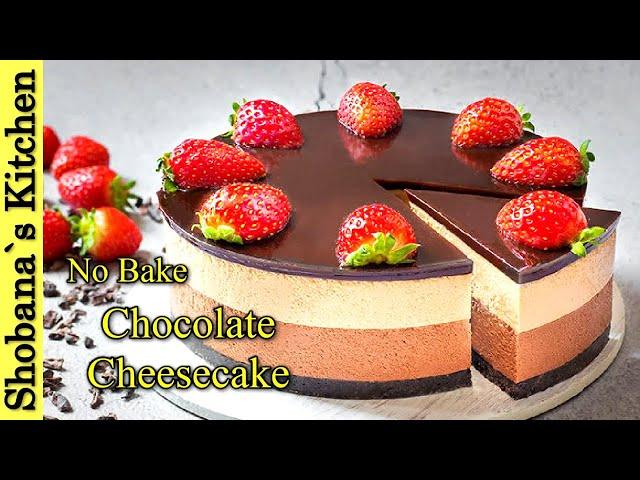 No Bake Chocolate Cheesecake - Chocolate Cheesecake Recipe