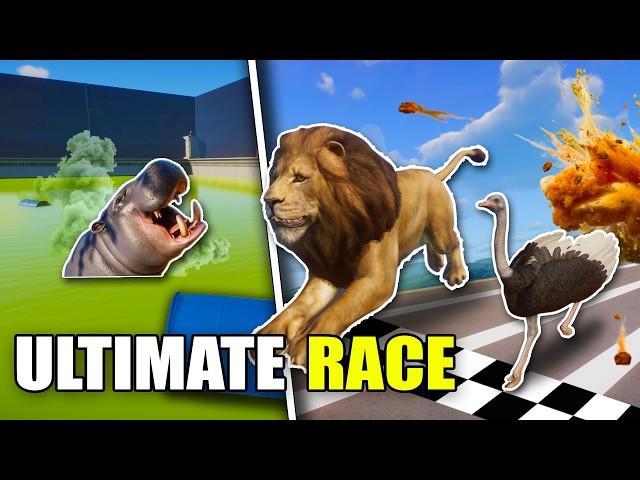 I Put 100+ Animals In An ULTIMATE RACE in Planet Zoo