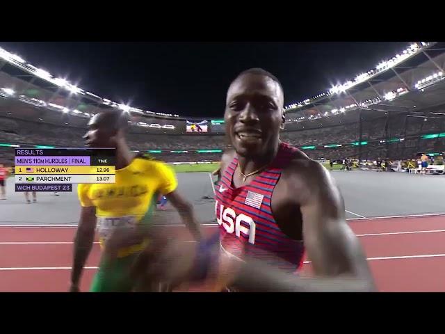 Mens 110m Hurdles  Final - World Athletics Championships Budapest 2023