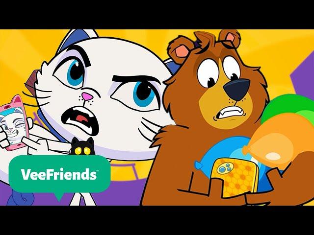 Perfect Persian Cat vs Gracious Grizzly Bear | Vee Friends GO! ‍⬛ | Funny Animal Cartoons For Kids