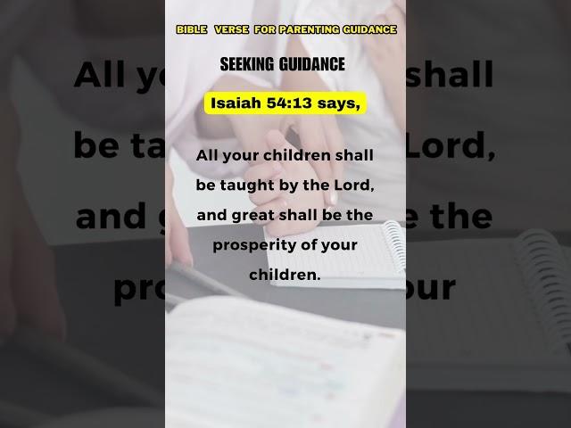 Nurturing Children with Divine Wisdom: Isaiah 54:13  #parenting  #guidance #divinewisdom