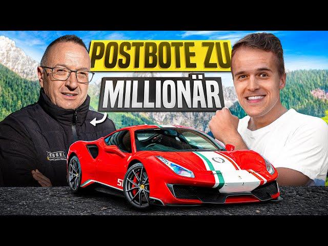 From postman to millionaire! Incredible success story in the Ferrari 488 Pista