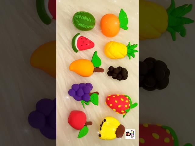 How to make fruits with clay   #shorts