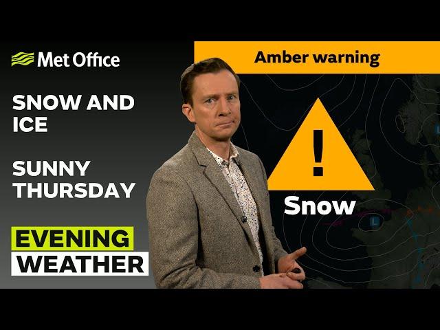 08/01/2025 – Bitter cold evening – Evening Weather Forecast UK – Met Office Weather