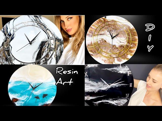 Epoxy Resin for Beginners! Top 4 Epoxy Clock idea!