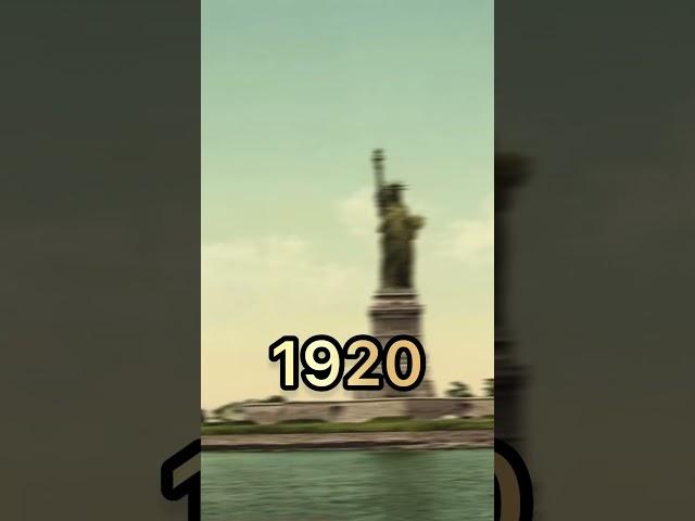 Statue of Liberty Evolution 2023-1870 #shorts #history #evolution #statue #usa #newyork