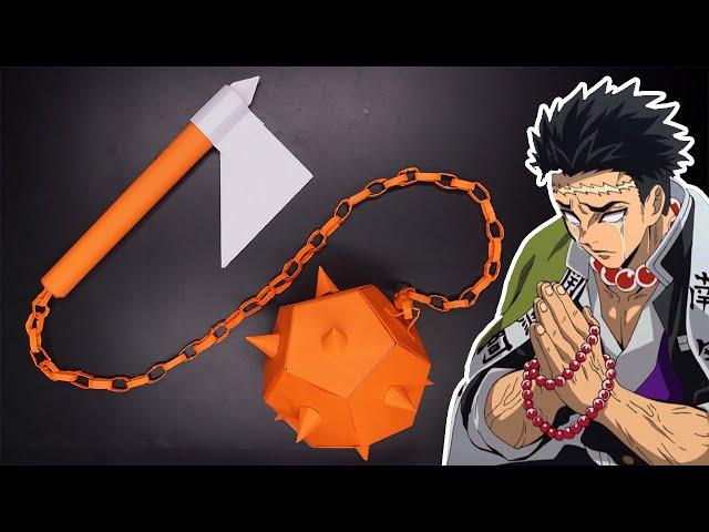 Origami Gyomei's Flail Axe From Demon Slayer ||  Kimetsu no Yaiba