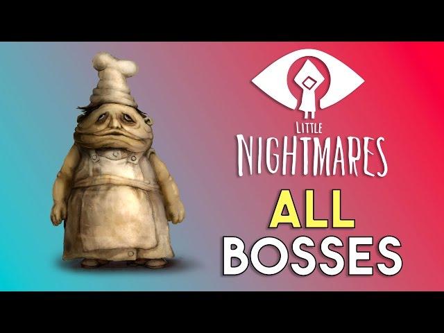 Little Nightmares All Bosses - Fights and Cutscenes