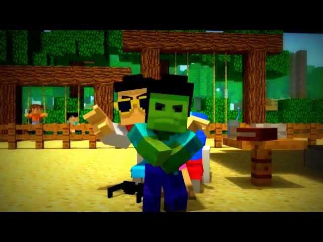 [Rus-Eng Sub] Minecraft Style (music video)