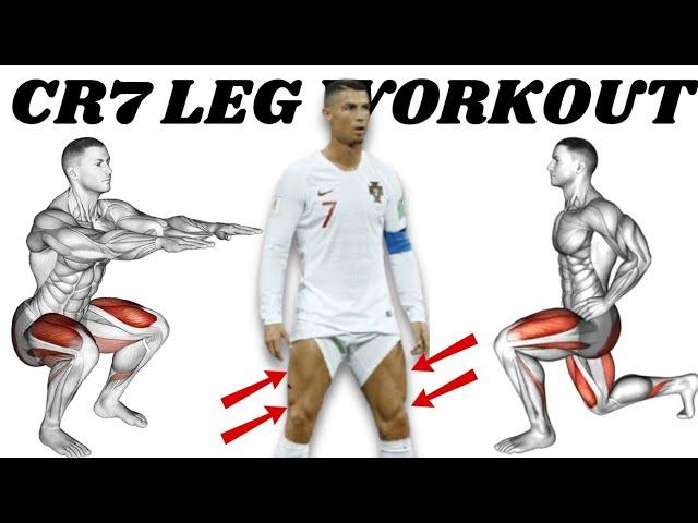 Cristiano Ronaldo's Home Leg Workout - Get Strong Leg Muscles Like Ronaldo! | No Equipment