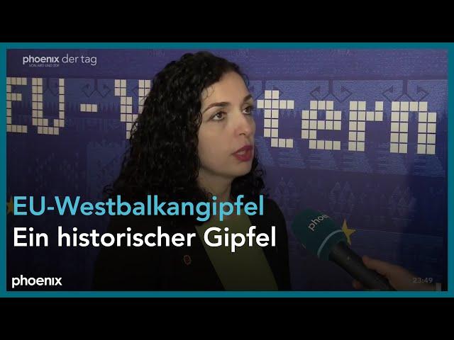 Vjosa Osmani zum EU-Westbalkangipfel am 06.12.22